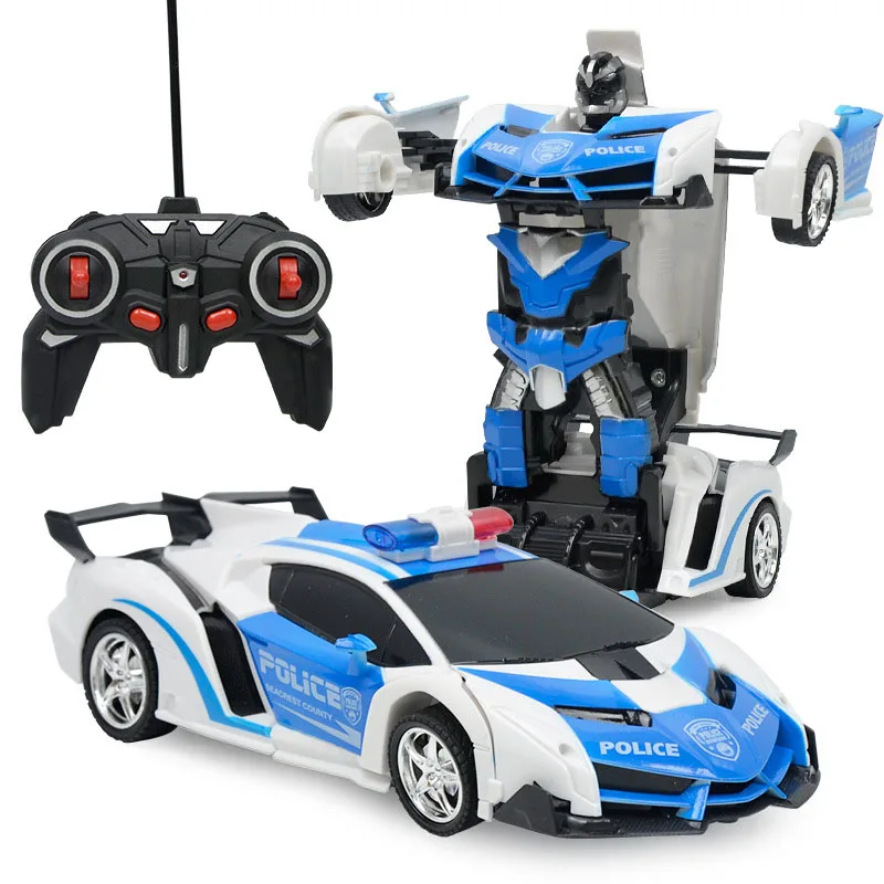 Трансформатор RC 2 в 1 RC автомобиль Вождение спортивные автомобили привод трансформации модели роботов Дистанционное управление автомобиль RC боевые игрушки подарок