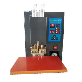 Cheap Super Microcomputer Dual Pulse Pneumatic Battery Spot Welder For Battery Pack PR50