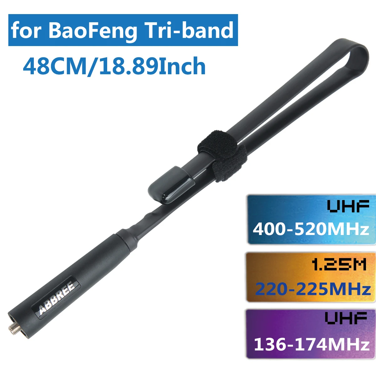 Трехдиапазонная тактическая антенна 144/222/435 МГц для Baofeng BF R3 UV 82T 5RX3 82X3 Ⅲ 5R bbtech 82
