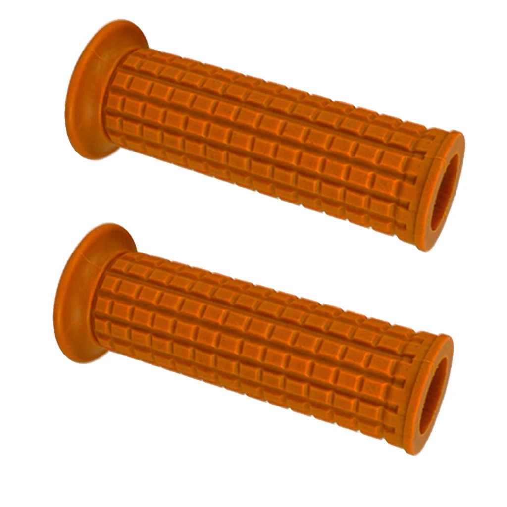 1 Pair Replacement 1'' 25mm Motorcycle Hand Grips, Antiskid Handlebar Soft Rubber Bar End Hand Rubber Motorcycle Hand Grips