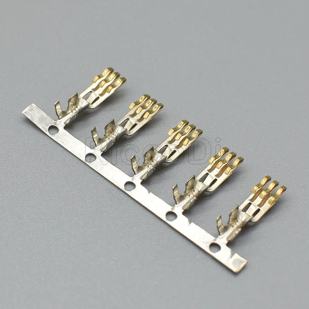 100-500Pcs 4Pin 전원 커넥터 L6.2 63080 SATA 주석 도금 남성 여성 와이어-와이어 터미널 핀