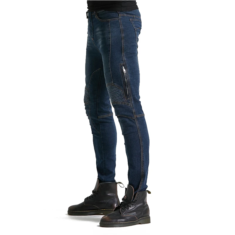 Loong Biker Motorcycle Pants Men Motocross Jeans Protective Gear Riding Motorbike Pantalones Moto Trousers W/ Keen Hip Pads