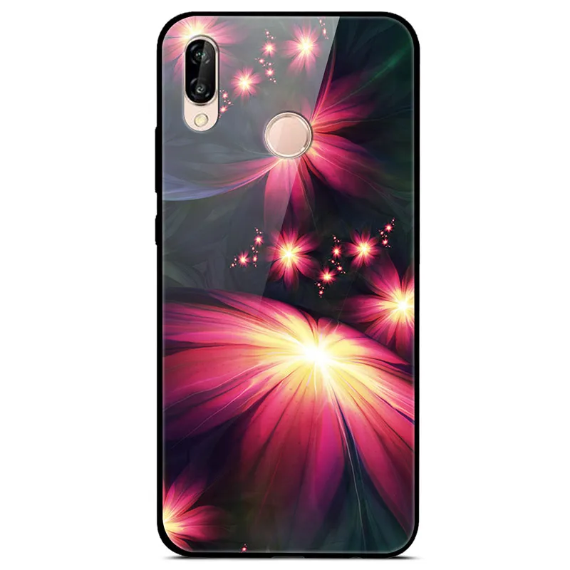 12 Закаленное стекло Чехол для Huawei P20 Lite Чехол Жесткий ПК Красочный чехол для Huawei P20 Pro Бампер Чехол для телефона P 20 P 20 Pro Lite Coque - Цвет: 12