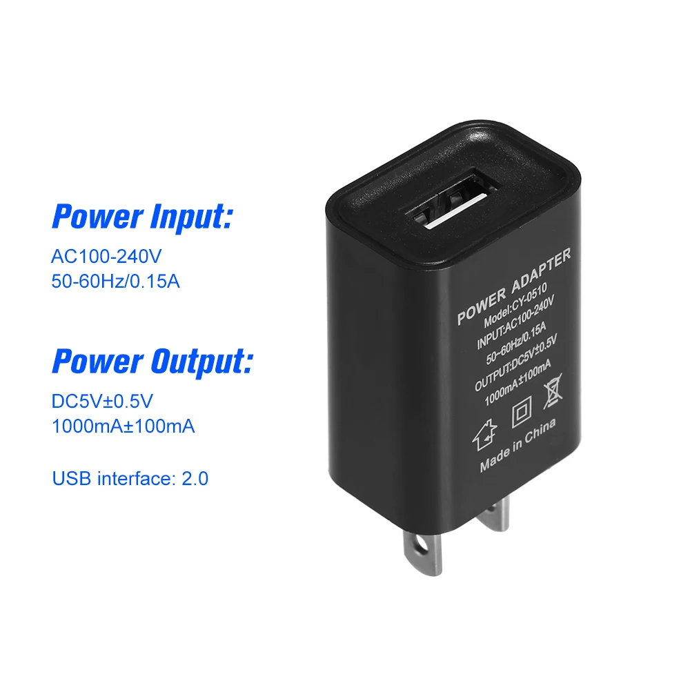 USB разъем питания 5 в 1 а для EACHEN IR-DC6 WiFi-IR пульт дистанционного управления EACHEN GD-DC5/EACHEN GD-DC5-TY контроллер двери гаража USB зарядное устройство - Цвет: US