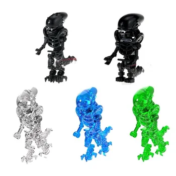 

Single Sale Building Blocks Skeleton Skull Alien One-Eyed Cyclops Omino Snake Undead Figures Toys For Children PG1214 PG1164