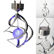 Ветряной Спиннер солнечный светильник меняющий цвет ветряной колокольчик светодиодный светильник украшение окна