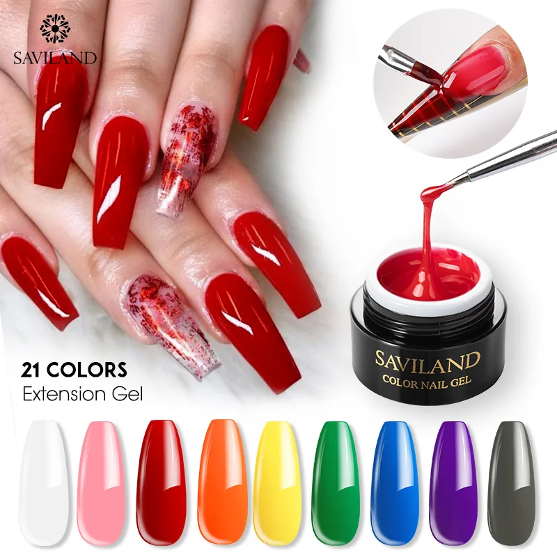SAVILAND Nails Builder Gel Hard Camouflag алмазное желе для наращивания ногтей полигель УФ-гель