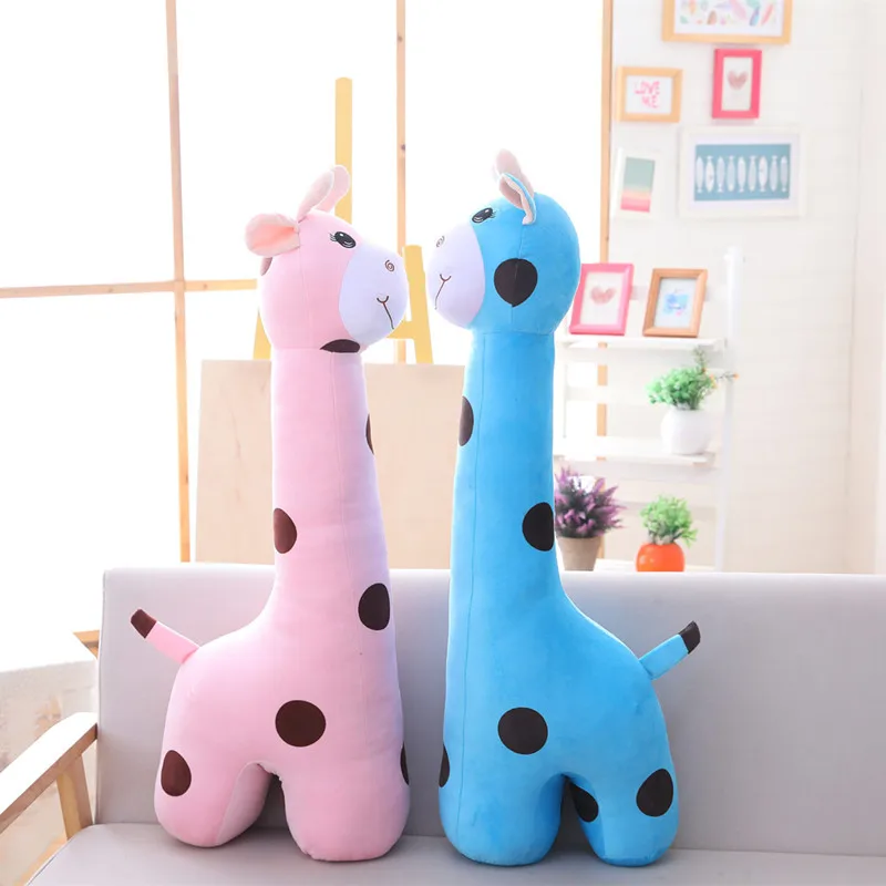1pc 90cm Cute Large Lovely Giraffe Plush Toys for Children Stuffed Animal Dolls Soft Simulation Giraffe Doll Birthday Gift