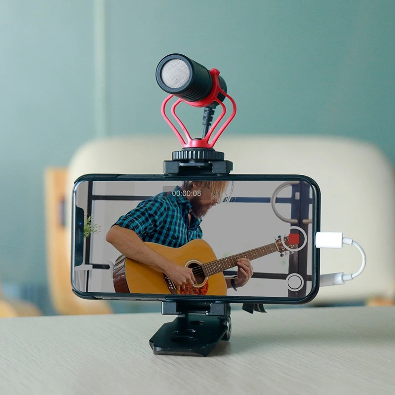  ABKT-ST-05 Foldable Mini Phone Tripod Mount Adapter Vertical 360 Rotation Tripod Stand For Iphone X