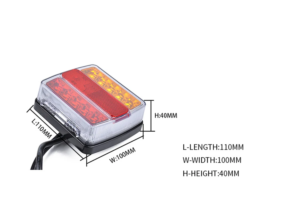 12v Водонепроницаемый и погружной прицепные светодиодные лампы Предупреждение свет, вывернув наизнанку signalFor прицеп/грузовик/RV