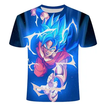 

Manga Dragon Ball z Super Saiyan Son Goku Anime Summer 3D Printing Latest Fashion T-shirt Top Men/Boys Cartoon Casual T-shirt