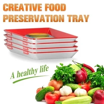

6 Pcs Creative Food Preservation Tray Healthy Kitchen Tools Storage Container Set