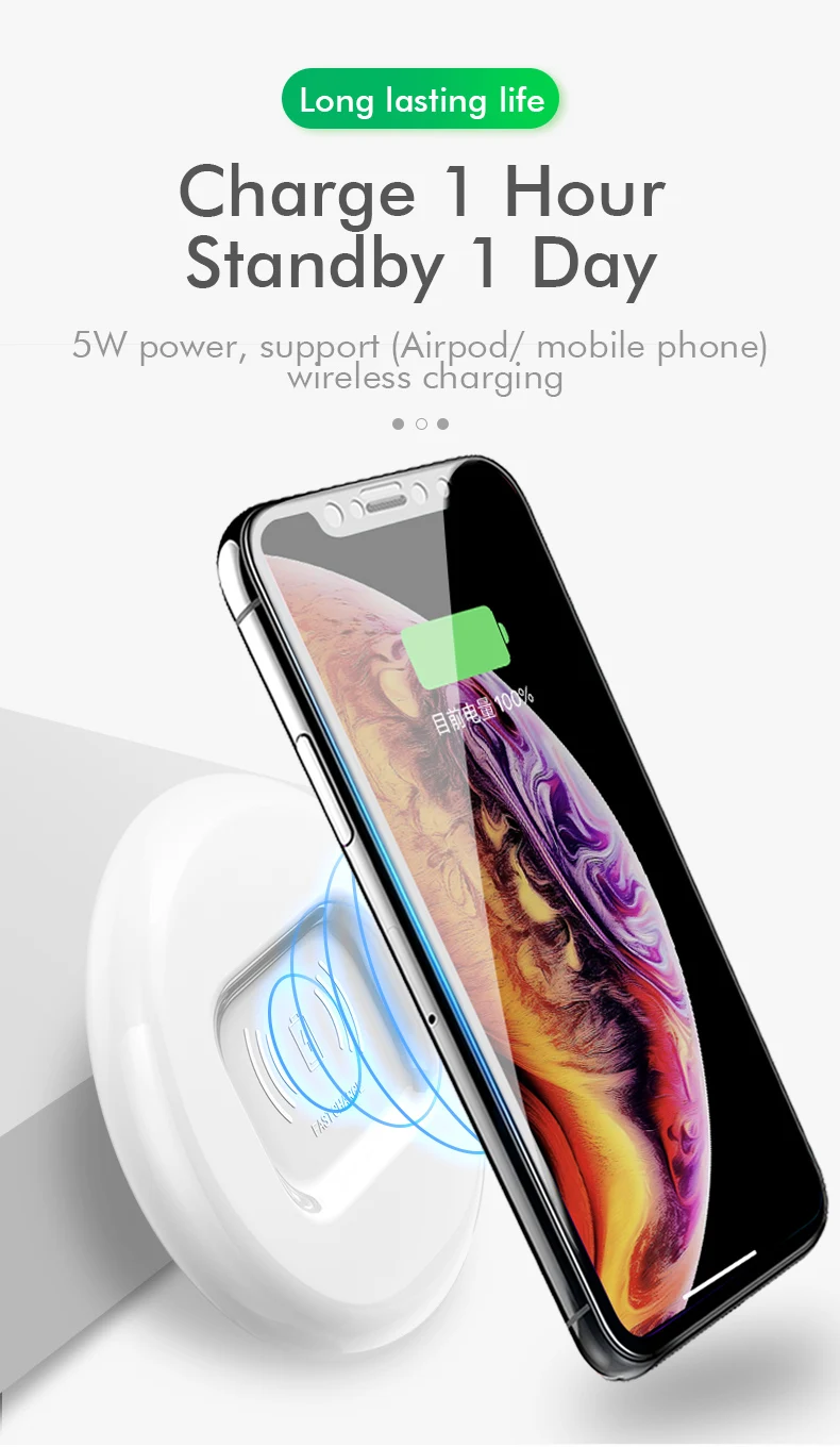 Musubo роскошное Беспроводное зарядное устройство для Apple Airpods 2 для iPhone 11 Pro Max Xs XR 8 Plus Qi Быстрая зарядка Airpod для S10 Note 10 S9