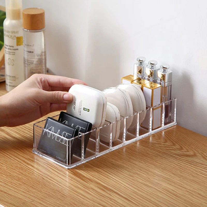 

Transparent Acrylic Storage Box Cosmetic Organizer Lipstick Powder Blush Storage Rack Cosmetic Storage Box Display Stand Tool