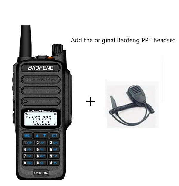 25 км BaoFeng UV-9R ERA обновленная версия UV-9R плюс двухстороннее радио VHF UHF портативный CB радио Водонепроницаемая рация - Цвет: radio ad mic speaker