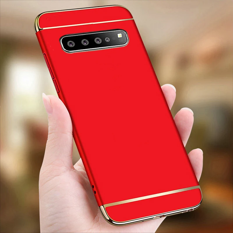 YUETUO hard plastic Armor battery phone back etui,capinha,coque,cover,case for samsung galaxy s10 5g s 10 5 g s105g accessories
