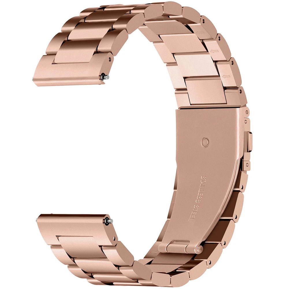 22 мм ремешок для часов из нержавеющей стали для huawei Watch GT/honor magic быстросъемный ремешок для samsung gear S3 браслет