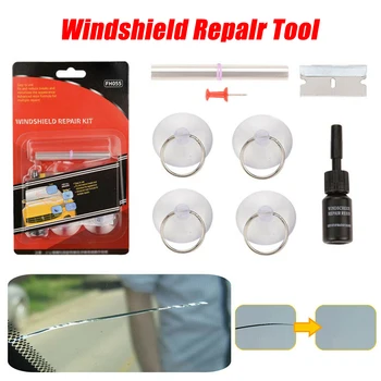 

8pcs Glass Repair Tool Car Repair Crack Chip Scratch Winshield Kit