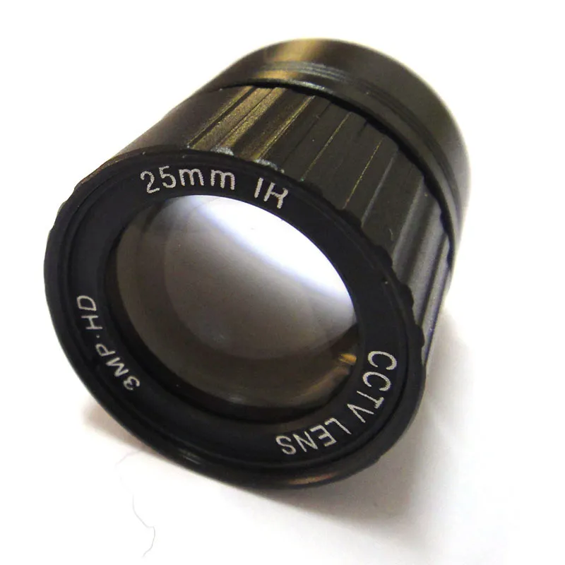 1/3" 3mp 25mm CCTV Lens view 70m 11 degrees F1.4 IR Fixed Iris CS Mount for Security CCD Camera