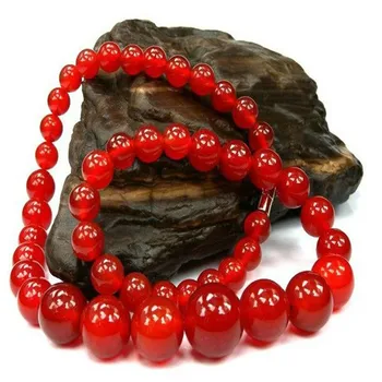 

Pure natural red agate necklace, tower chain to send gifts to mom and girlfriend
