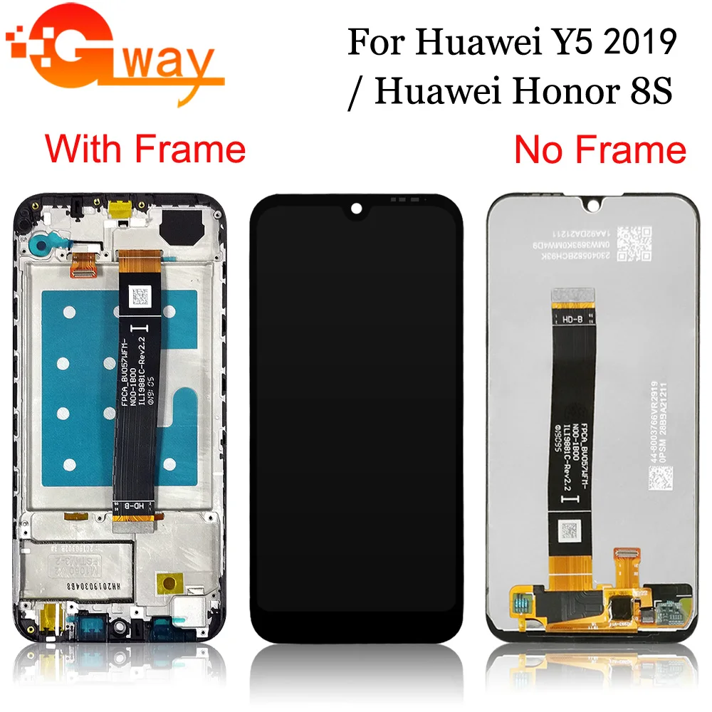 

100% Tested For Huawei Y5 2019 LCD Display and Touch Screen Digitizer Assembly for Huawei Honor 8S LCD Screen + Frame