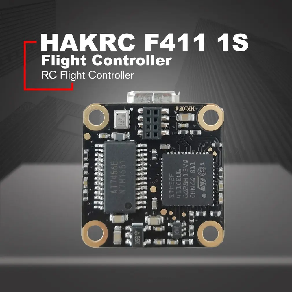 HAKRC F411 игровые джойстики 1S встроенное OSD Светодиодные ленты для RC FPV; Дрон; гонки Запчасти аксессуар 20X20 мм