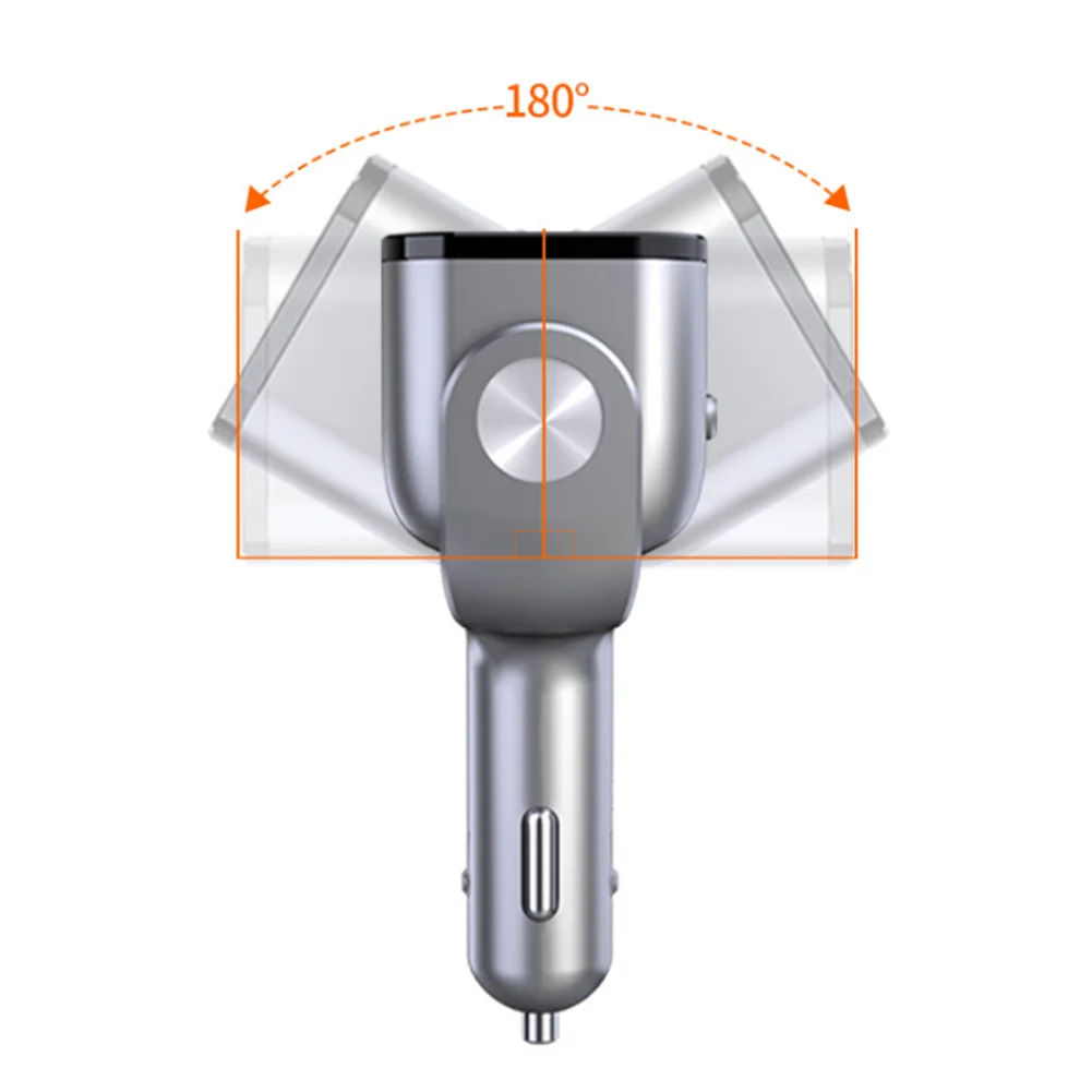 Auto Car Sockets Cigarette Lighter Charger Converter Dual Color Multifunctional Fast Adjustable Durable Plug Power Adapter
