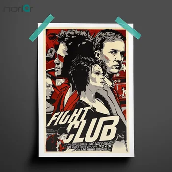 

HD Printed Canvas Paintings Fight Club Movie Poster Wall Art Picture Painting Wall Pictures For living For Home Decor NO Frame