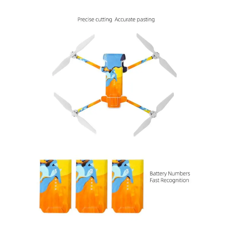 1Set PVC Waterproof Sticker for Xiaomi Fimi X8 SE Drone Skin Protector Accessory 63HD