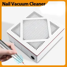 

Nail Dust Vacuum Cleaner for Manicure With 2pcs Filter Professional Nail Dust Suction Extractor for Pedicure Nail Art Salon Tool