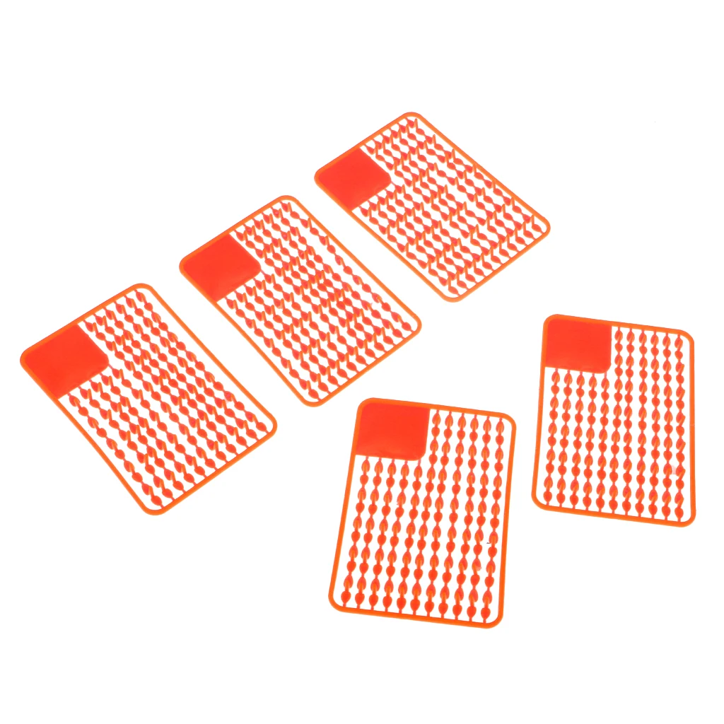 5pcs/pack Lightweight Boilie Stopper Dumbell Bait Rig Extender Fishing Accessories Yellow Red 1.2cm