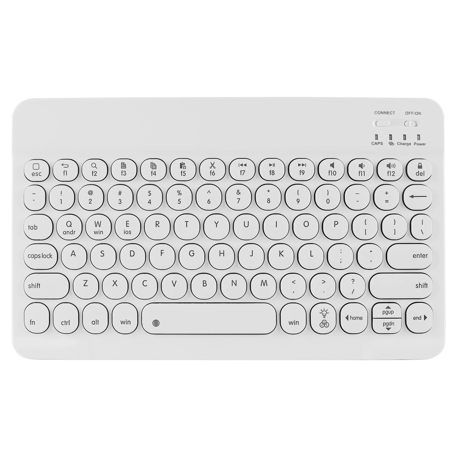 

Bluetooth Wireless Keyboard Mini Ergonomic Gamer Keypad Colorful Light Portable Keyboard For Samsung IOS Phone Laptop Tablet Mac