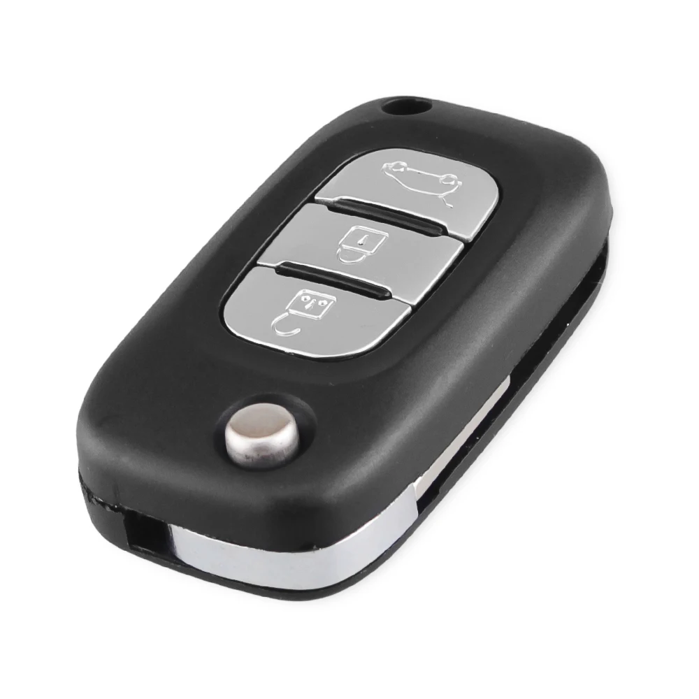 KEYYOU флип пульт дистанционного ключа оболочки Fob чехол для Renault Clio Vivaro Master trafance Kangoo Megane laguna 3 кнопки
