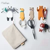 Storage Hook Free Nail Single Wall Hooks Wall Hanging Hook Cartoon Animals Decorative Home Decor Wall Hook Key Hair Pin Holder 3