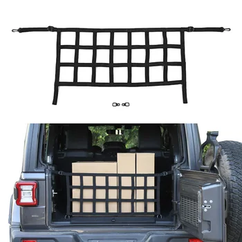 

Rear Trunk Mesh Bezel Net Luggage For Jeep Wrangler JK JL 2007-19 High Quality ABS Black Practical