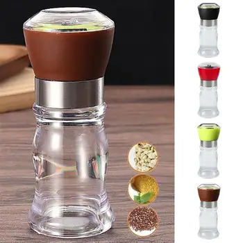 

Creative Manual Pepper Grinder Multipurpose Clear Manual Salt Grinder Spice Mill Kitchen Gadget Kitchen Accessories Dropshipping