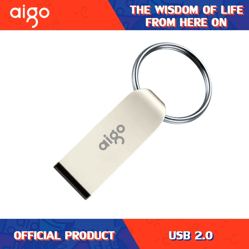 Aigo металлический USB флеш-накопитель водонепроницаемый 8 ГБ 16 32 64 Гб флешка 2 0