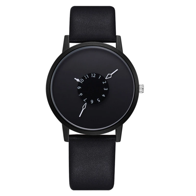 Женские часы унисекс черный белый высокое качество кварцевые 3 указка часы женские элегантные женские часы Повседневная мода