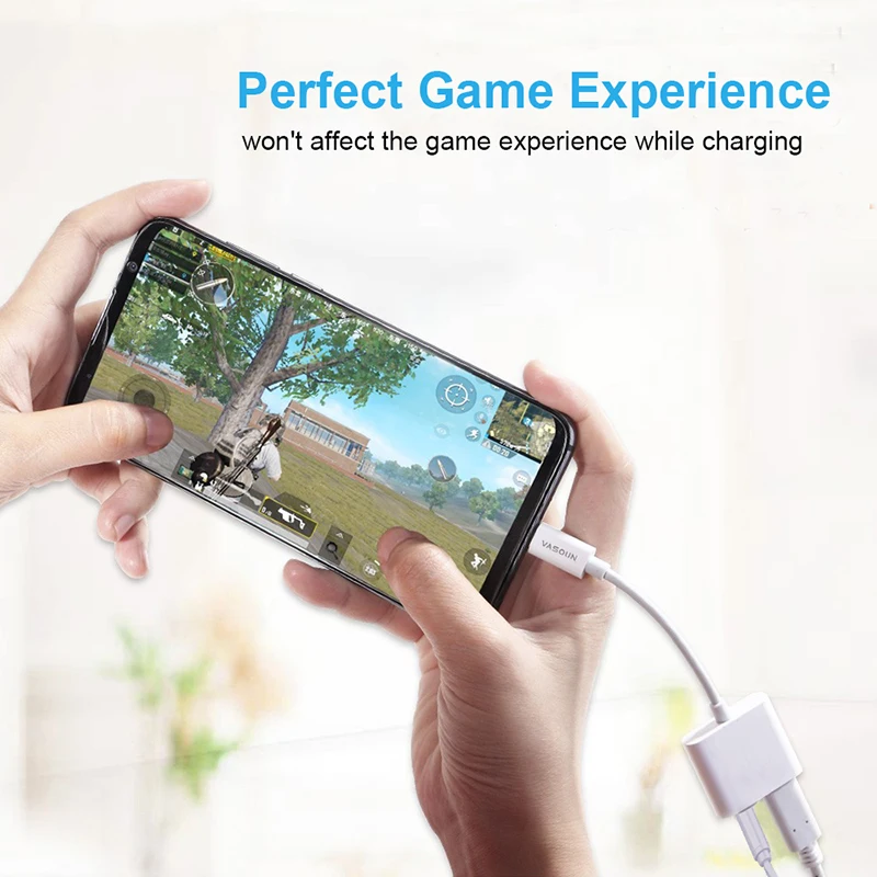 VASOUN USB C to 3 5mm AUX Earphone Type C Adapter 2 in 1 Fast Charge Type C 3 5 mm Headphones USB C Audio Jack Cable Converter