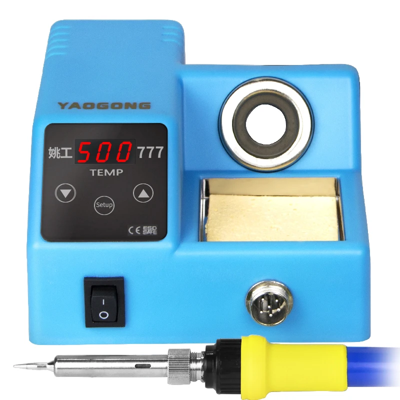 

777A Lead-free Antistatic Electric Soldering Iron Station Household Repair Soldering Tool Machine,Constant Temperature Adjust