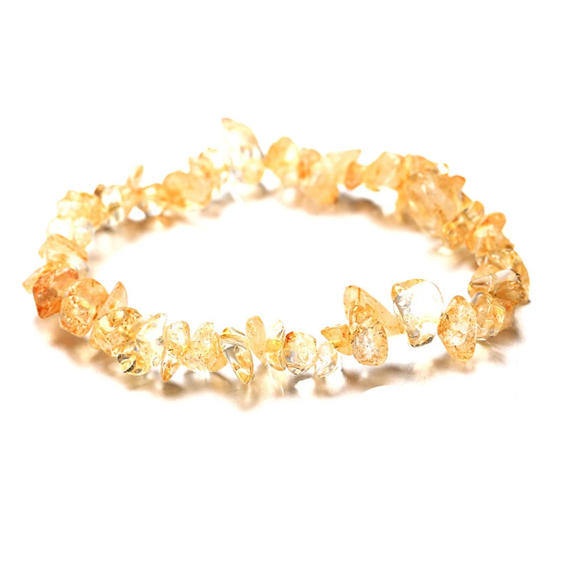 13 цветов ручной работы кристалл браслет для пары натуральный камень Macadam многоцветные женские ювелирные изделия Творческие подарки - Окраска металла: yellow