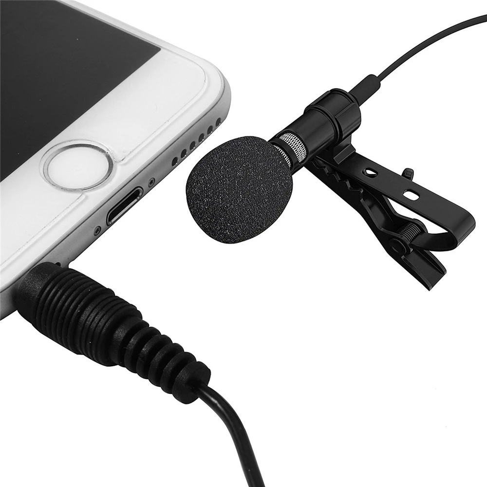 Мини стерео HiFi Качество звука петличный клип-на всенаправленный конденсаторный микрофон для смартфона мобильного телефона ПК