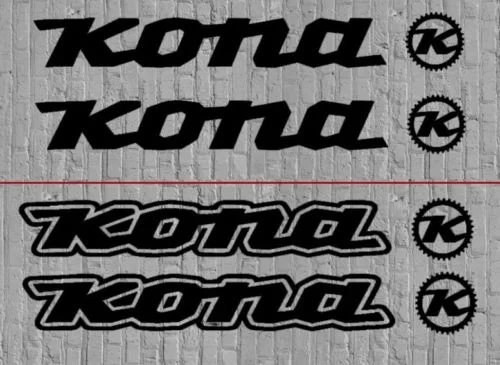 Комплект из 2 предметов одежды Kona наклейки на велосипед Стикеры комплект MTB DH для Fox Car для укладки волос