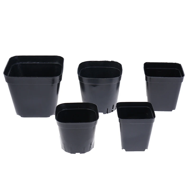 Flower Pot Hydroponic Flower Pot Plant Pot 10 Pcs Gardening Plastic Flower Pots Planters Creative Small Square for Succulent plants vegetable