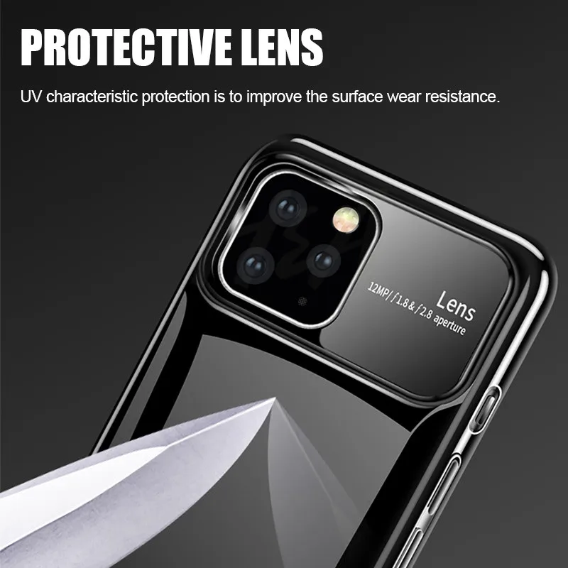H& A роскошный зеркальный Ультратонкий чехол для телефона для iPhone 11 Pro Max X противоударный защитный Жесткий ПК и стекло X Xr Xs Max Fundas Capa