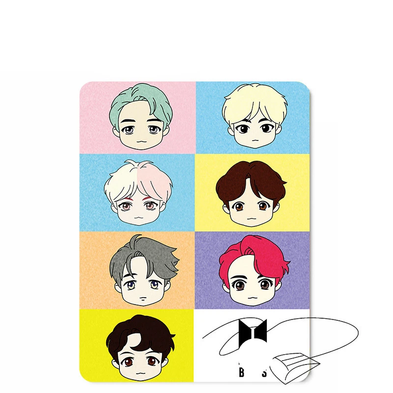 Wholesale Kpop House Of Bangtan Boys Artoon Cute Mouse Pad Mousepepad Computer Desk Mat Table Pads Office Supplies Mousepad | Канцтовары