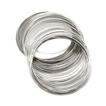 

200Pcs thread of memory beads 70 mm - 75 mm for Bracelet design personalized silver