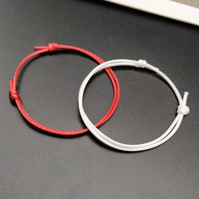 Fashion Rope Luck  Bracelet For Men Women Simple Red Black Color Adjustable Hand Jewelry Gift For Friend Wholesale Jewelry