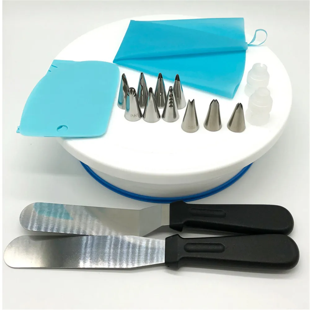19 PCS Silicone Pastry Bag Tips Kitchen DIY Icing Piping Cream Reusable Bags Nozzle Set Cake Decorating Tools | Дом и сад
