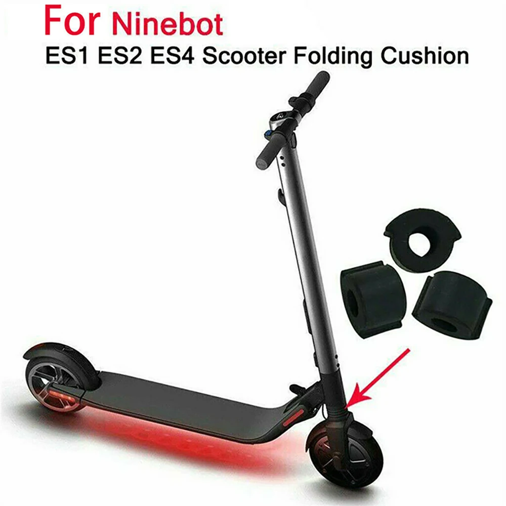 2pcs Scooter Shock Proof Pad For Xiaomi Ninebot ES1 ES2 ES4 Electric Cushion Solid Silicone Folding Protector Tool | Спорт и